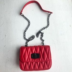 Red Express Over the Shoulder Purse
